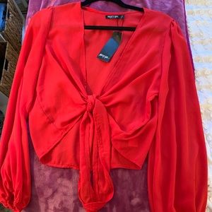 Red Nasty Gal top